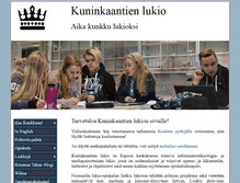 Tablet Screenshot of kuninkaantie.espoo.fi